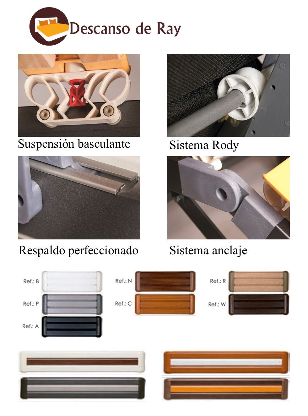 Cama Iris detalles